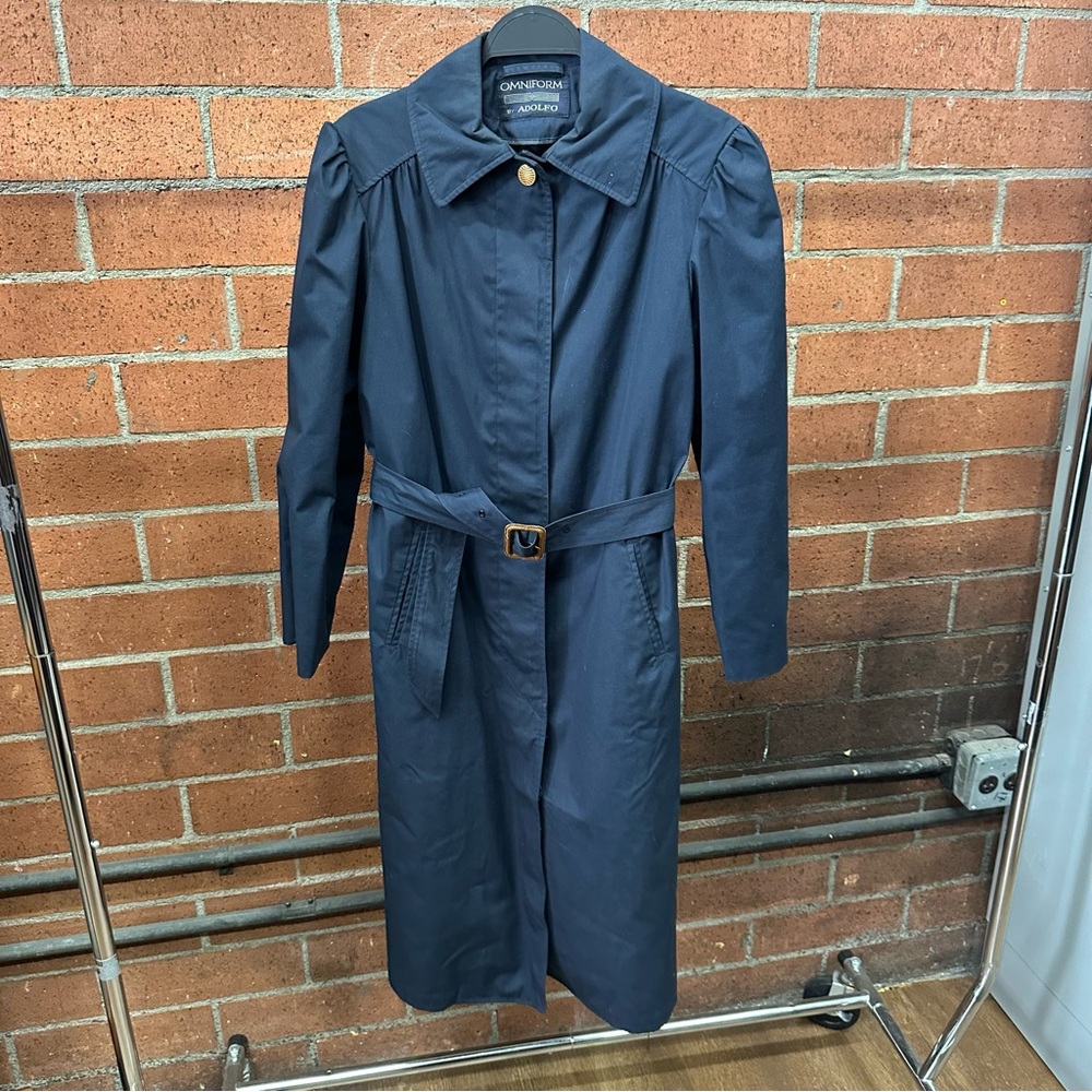Omniform Vintage Pan American Airways Navy Blue Flight Attendant Overcoat